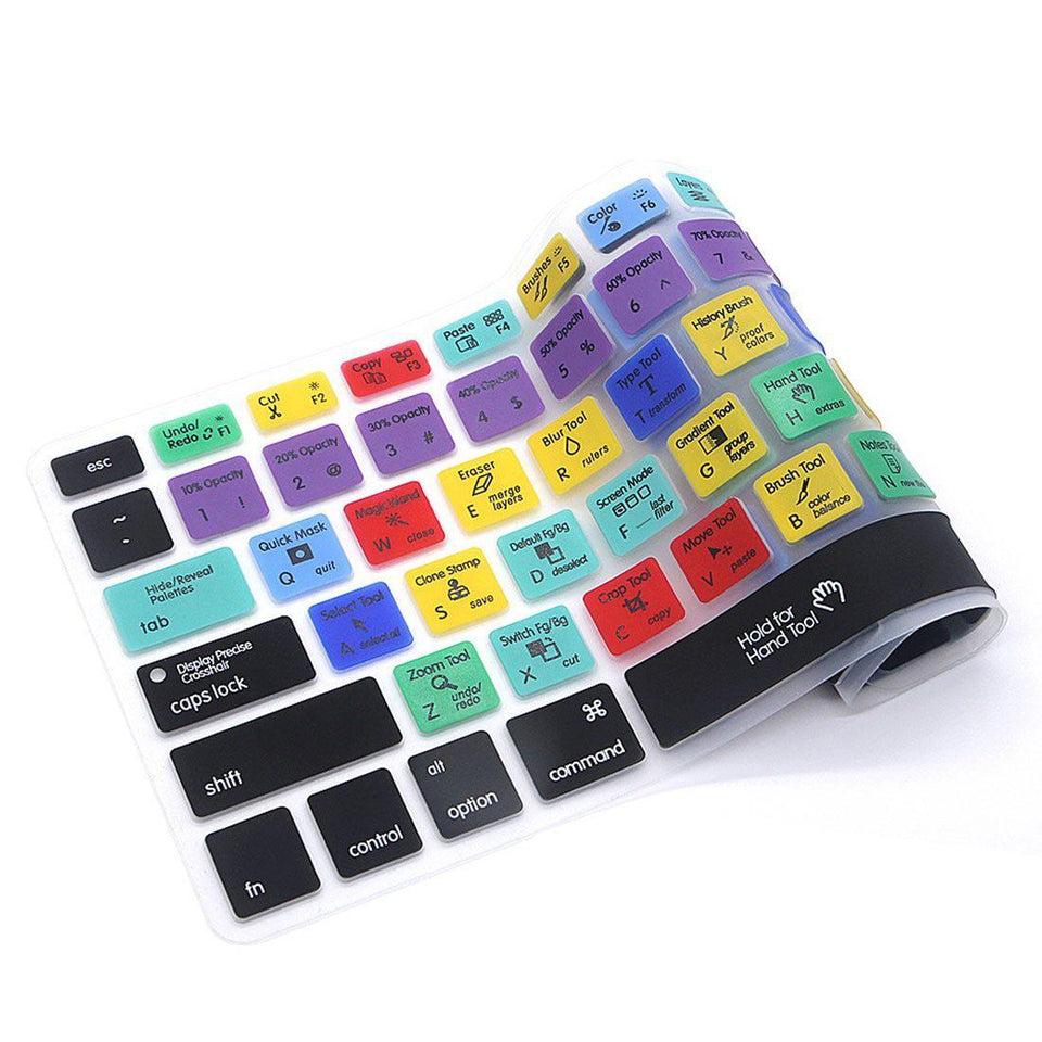 Adobe Photoshop Keyboard Shortcut For MacBook -  Keyboard Cover - Designer KB